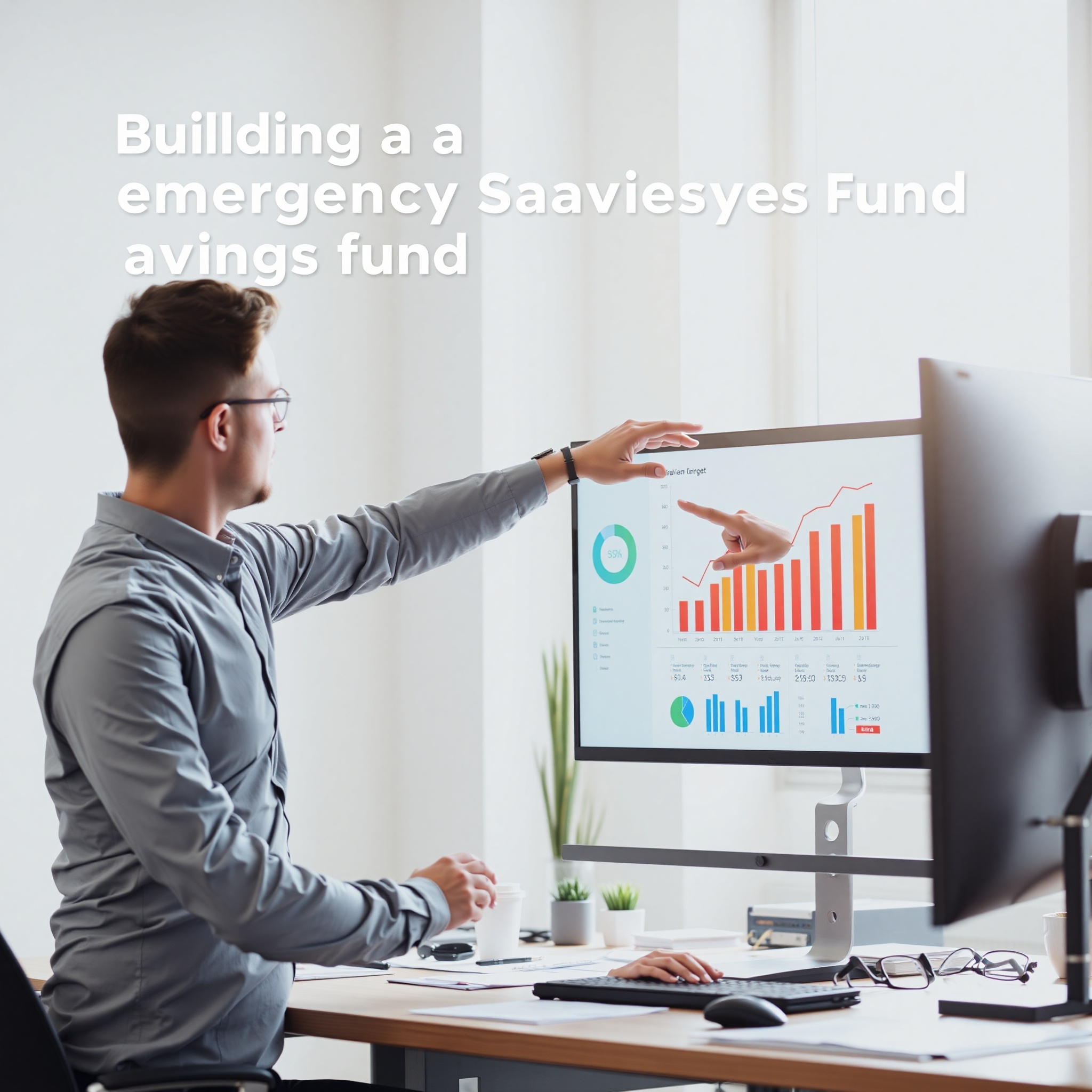 Аналитик рассчитывает целевую сумму сбережений на графике