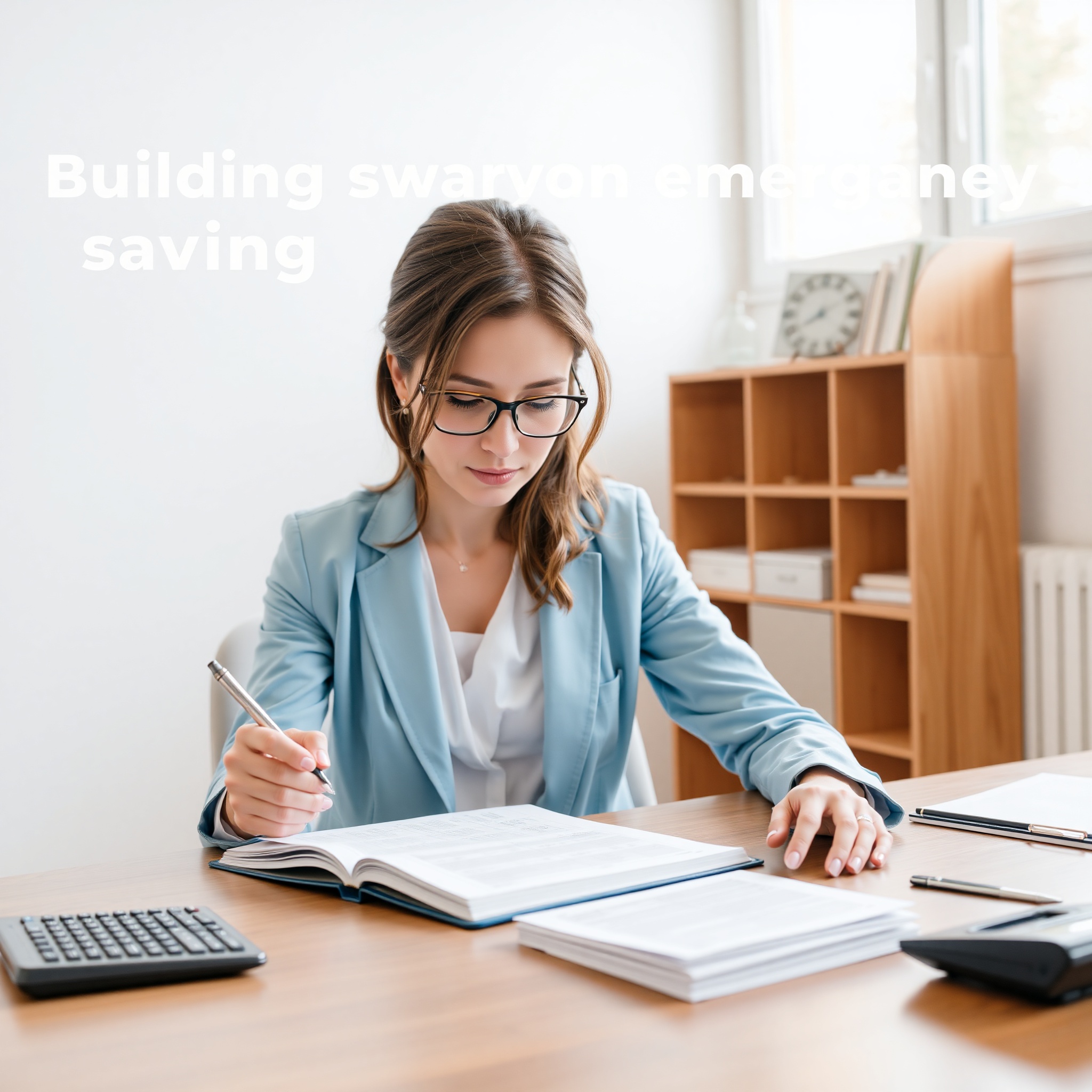 Профессиональное фото женщины, ведущей учет финансов в блокноте